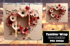 Sublime Love 20oz Tumbler: Blossoming Heart Product Image 1