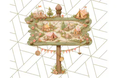 Camping Icons Clipart PNG, Adventure Outdoors Clip Art Product Image 2