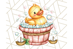 Summer Rubber Duck Clipart PNG, Cute Yellow Ducks Clip Art Product Image 2