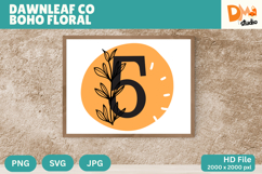 Dawnleaf Co Boho Floral Monogram Product Image 1