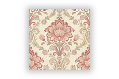 Bow Toile Digital Paper Pack, Vintage Ribbon Floral Seamless Product Image 6