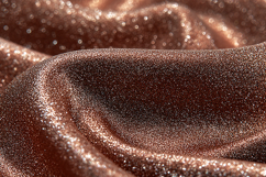 Rose gold glitter fabric with a smooth texture Product Image 1