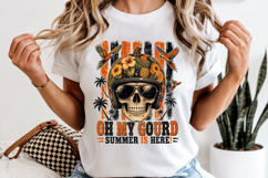 Summer Skull PNG Oh My Gourd Tropical Sublimation Design Product Image 6