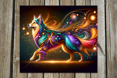 Mystic dog | 4 Skinny tumbler sublimation designs PL Product Image 2