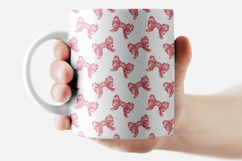 Bows Seamless Pattern Watercolor Blue Pink Red Art Print Product Image 6