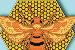 Bee 3D Multilayer SVG/ Bee 3D mandala Product Image 6