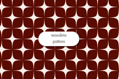 Retro Burgundy Geometric Tile Seamless Pattern Product Image 1