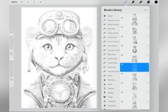 60 Procreate Steampunk Animals Stamp Brushes Product Image 4