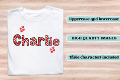 Valentine Alphabet Clip Art, valentines day letters doodle Product Image 6