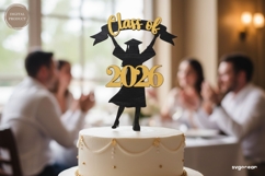 Graduation Cake Toppers SVG Bundle | Glowforge | Laser Cut Product Image 6