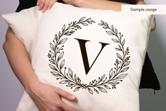 Wreath Monogram SVG Bundle 26 Letters Product Image 6