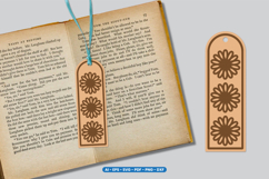 Flower Bookmark Lasercut - Laser cut Template Product Image 1