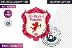 Vintage Valentine Day Labels and Romantic Heart Tags Product Image 1