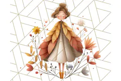 Cottagecore Halloween Clipart Cozy PNG, Autumn Fall Png Product Image 2