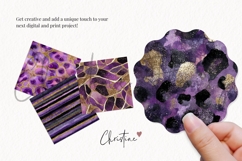 Seamless Preppy Purple Digital Paper Product Image 3