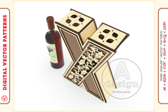 Wine Box v120 - laser cutting file - Glowforge ready SVG Product Image 6