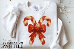 Oil painted Candy canes png design for T-shirts Product Image 3