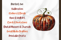 Book Pumpkin PNG Whimsical Fall Clipart, Antique Book Stack Product Image 4