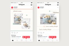 Food instagram templates for Canva. Nutrition Instagram Tem Product Image 6