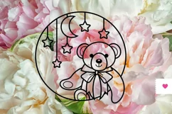 Teddy Bear SVG - Welcome Sign SVG, New Baby SVG Product Image 6
