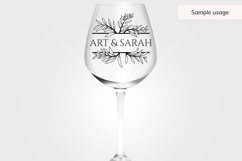 Hand Drawn Wedding Frame SVG With Leaf Border Product Image 6