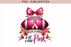 In Ocrober We Wear Pink, Coquette Stronger Than Cancer Tee Product Image 4