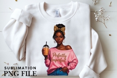 Motivational Melanin woman Sublimation PNG, Graphic Illustra Product Image 5