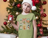 Retro Christmas Collection Png, Girly Christmas Png, Winter Product Image 5
