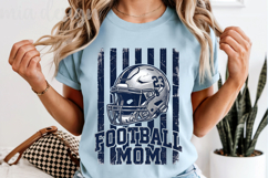 Football Mom PNG, Distressed Helmet Game Day Sublimation Product Image 5