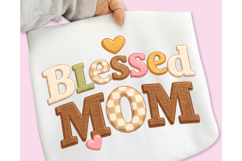 Mother's Day PNG, Crochet MAMA PNG, Faux Yarn Mama Bow PNG Product Image 4