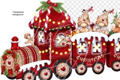 Christmas gingerbread train with dwarfs Christmas locomative Product Image 4