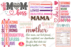 Mother's Day PNG Bundle, She is Mom PNG Bundle, Mother PNG Product Image 3