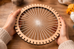 Round weaving loom 10 inch digital file laser cut plywood to Product Image 6