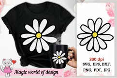Wildflowers daisy svg , Hand drawn Flowers for Cricut Product Image 1