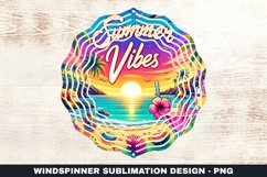Summer Vibes Wind Spinner Sublimation Design Product Image 1