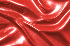 Red shiny fabric with smooth folds and reflections Product Image 1