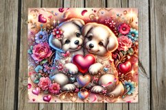 Valentine animals | 4 dog Skinny tumbler designs Product Image 2