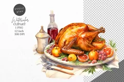 Thanksgiving clipart, Turkey clipart, Autumn clipart, Product Image 1