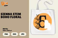 Sienna Stem Boho Floral Monogram Product Image 1