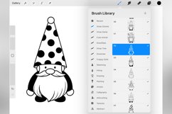 100 Procreate Christmas Gnome Stamp Brushes Product Image 3