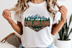 Colorado State PNG, Vintage Mountain Adventure Sublimation Product Image 6