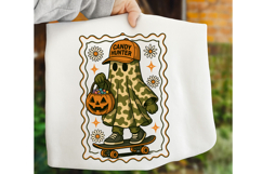 Camo Halloween Ghost PNG, Camo Candy hunter PNG, Spooky PNG Product Image 1