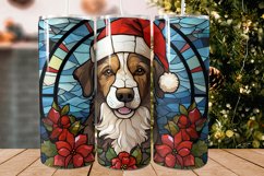 Christmas Dog Tumbler Designs - Stained Glass Tumbler Product Image 1