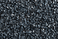 Small, shiny, silver and black glitter particles Product Image 1