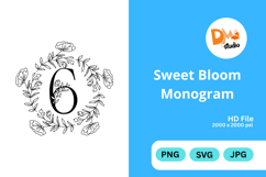 Sweet Bloom Monogram Product Image 1