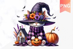 Halloween Cat Sublimation Clipart PNG Bundle Product Image 3