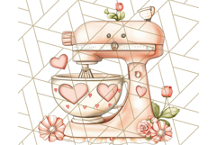 Cottagecore Kitchen Mixer, Apron PNG Clipart, Retro Floral Product Image 2