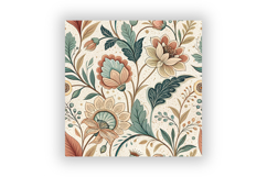 Luxury Folk Floral Seamless Patterns Bundle, Elegant Ivory Product Image 6