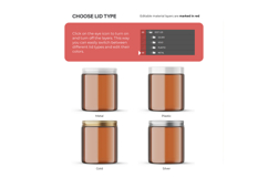 Amber Glass Jar - 4OZ With Editable Lid - PSD Mockup Product Image 6