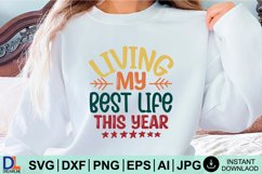 Happy New Year SVG Design, New Year SVG, New Year design Product Image 1